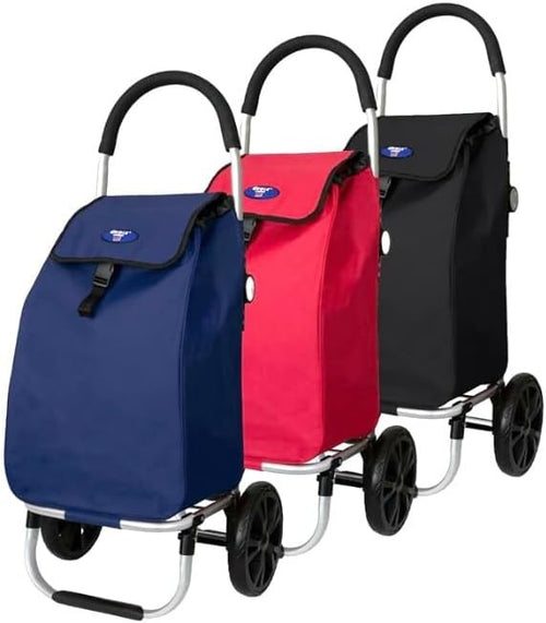 Folding Shopping Trolley Cart with Wheels Large Capacity Lightweight Foldable