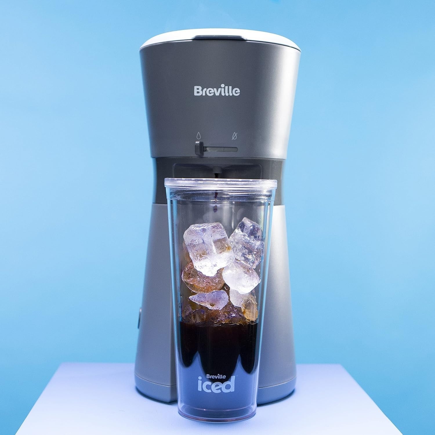 Iced Coffee Maker Single Serve Cold Brew Machine w/ Tumbler 625ml