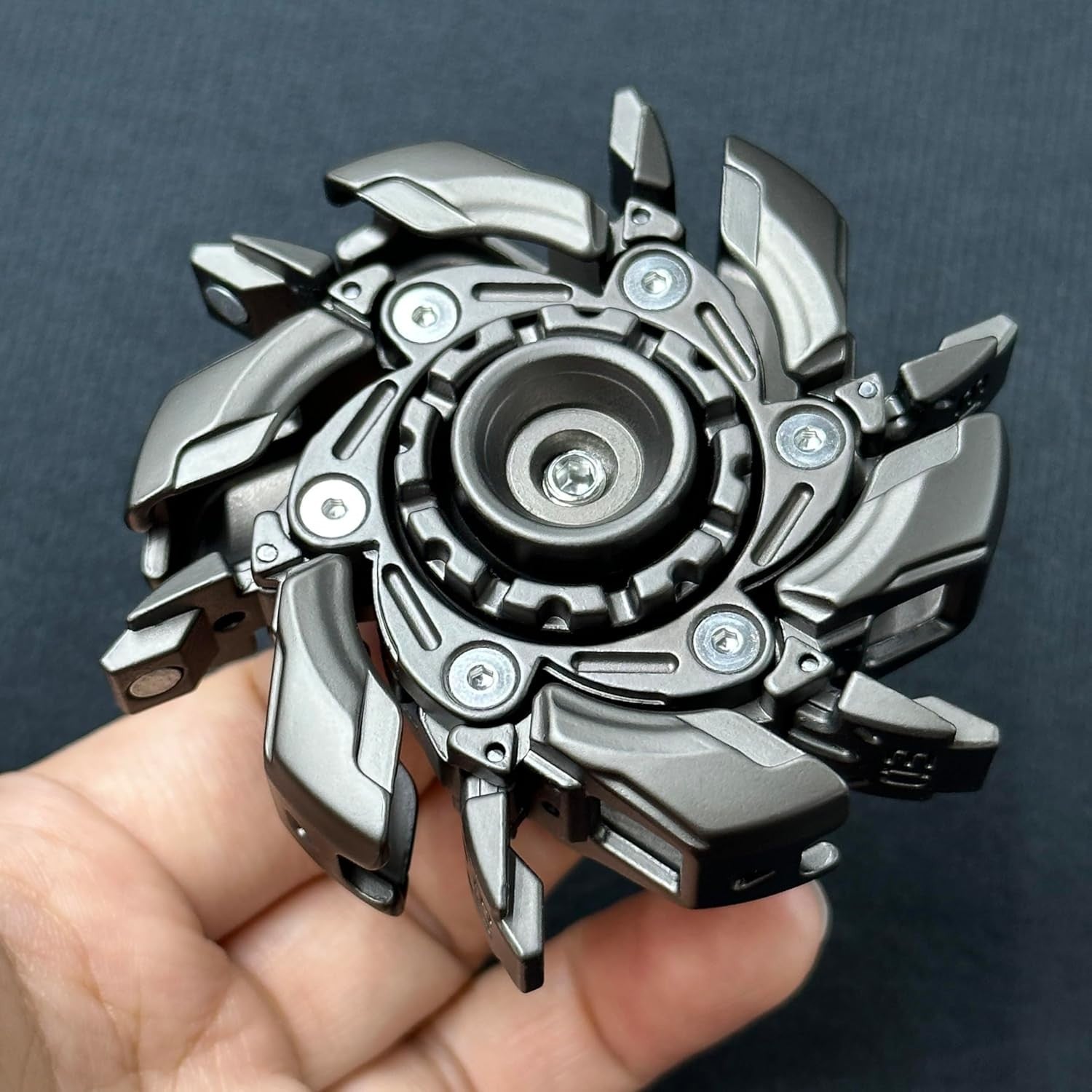 Metal Fidget Spinning Top Open Armor Magnetic EDC Stress Toy