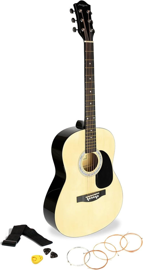 Full Size Acoustic Guitar Starter Kit w/ Strap Strings & Lessons