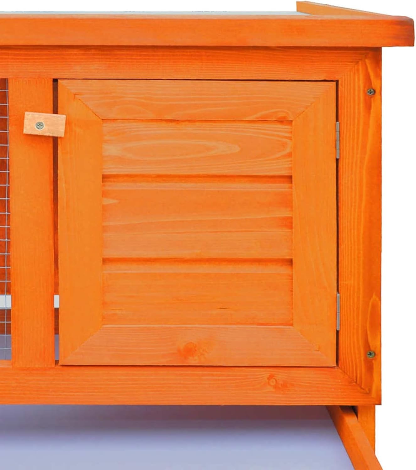 Outdoor Rabbit Hutch Wooden Cage Weatherproof Secure Small Animal House
