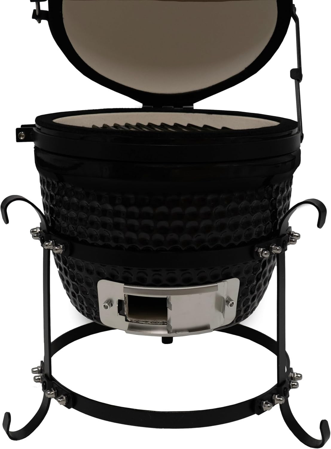 Portable 13" Kamado BBQ Smoker Grill Ceramic Charcoal Oven Outdoor Cooking