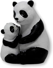 Mother & Baby Panda Ornament Indoor Outdoor Garden Decor Cute Animal Sculpture