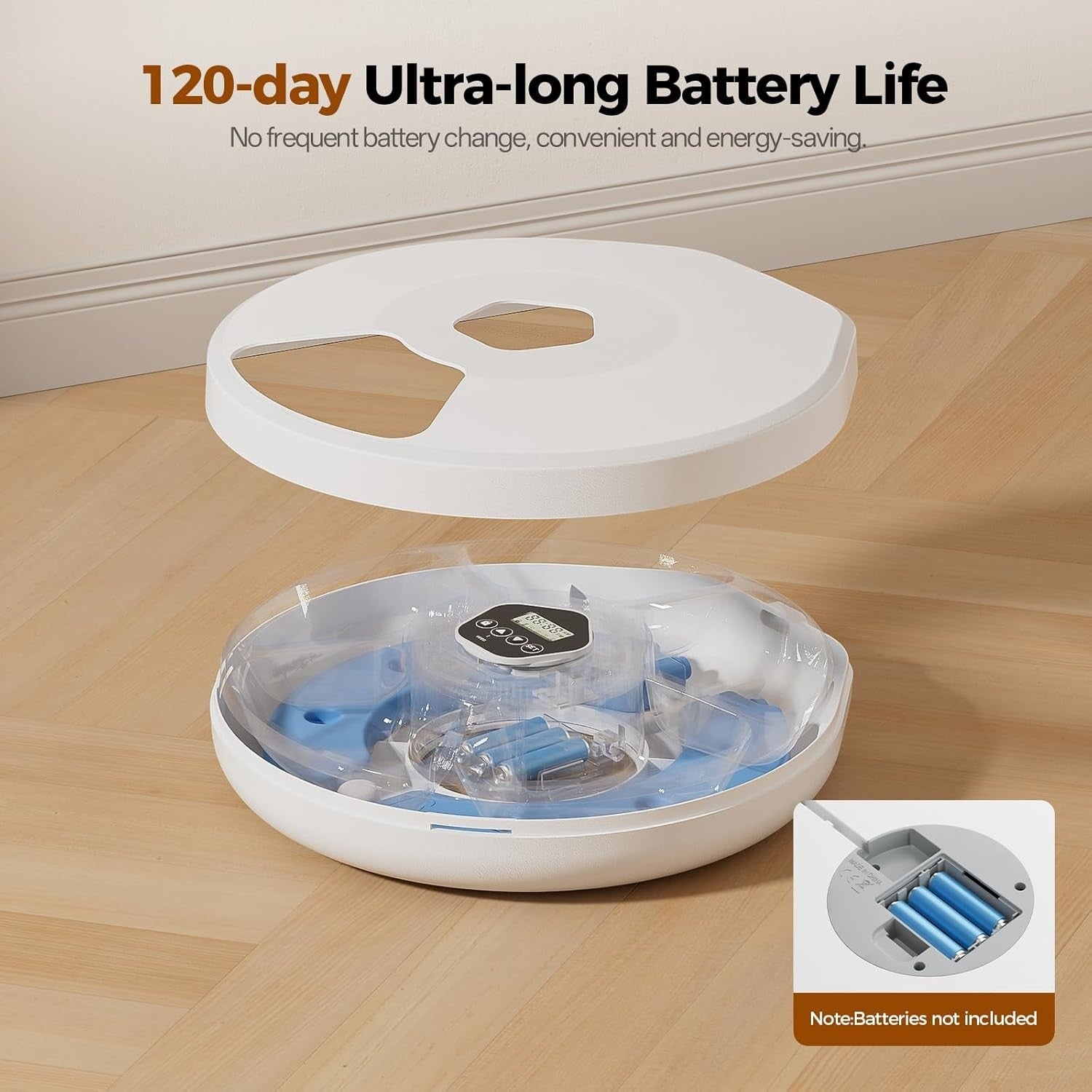 Automatic Cat Feeder Wet Dry Food Timer 5 Meal Ice Pack Pet Feeder