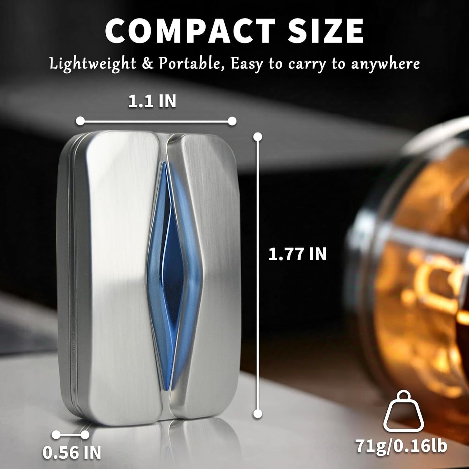 Magnetic Fidget Slider Zinc Alloy EDC Stress Relief Desk Toy