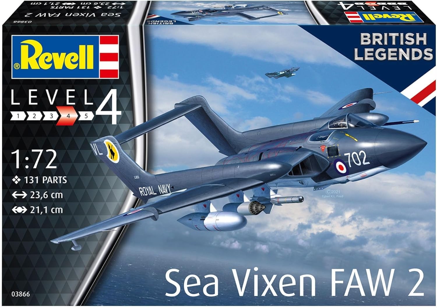 Sea Vixen FAW 2 1:72 Jet Fighter Model Kit – 70th Anniversary Edition