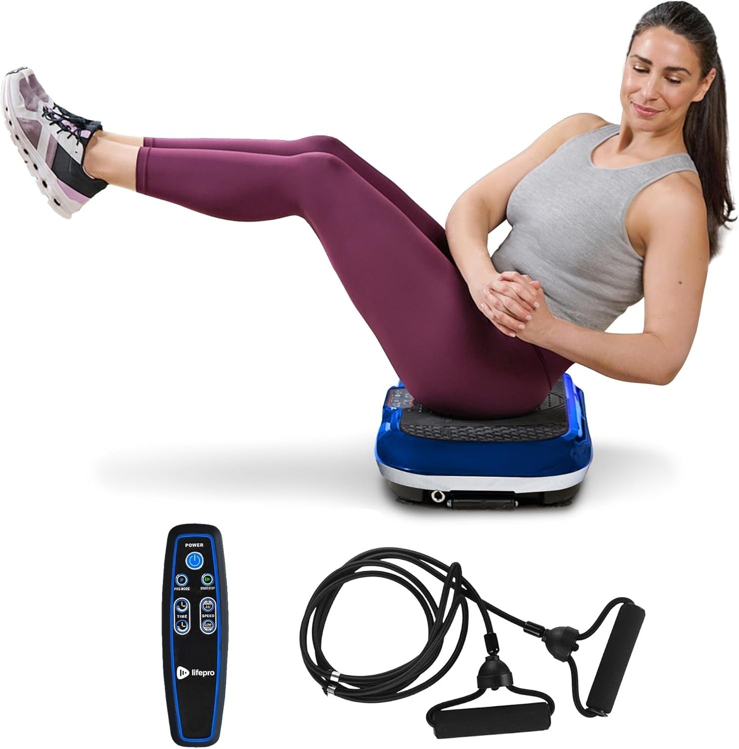 Vibration Plate Exercise Machine 99 Speeds Full Body Home Fitness Platform