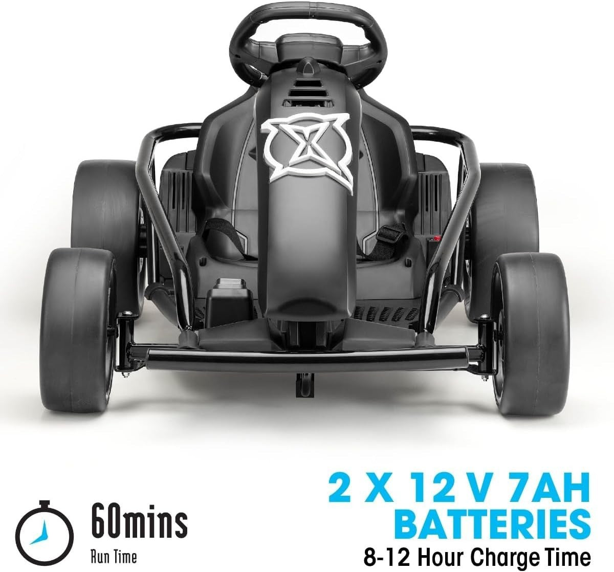 Electric Go Kart Kids Ride On Drift Racer 24V 16kmh Seat Belt 70kg