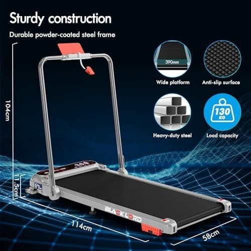 Foldable 4-in-1 Walking Pad Treadmill 3HP Under Desk 11KM/H Incline LED