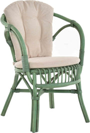 Rattan Wicker Armchair With Cushion Scandinavian Indoor Lounge Chair Comfort