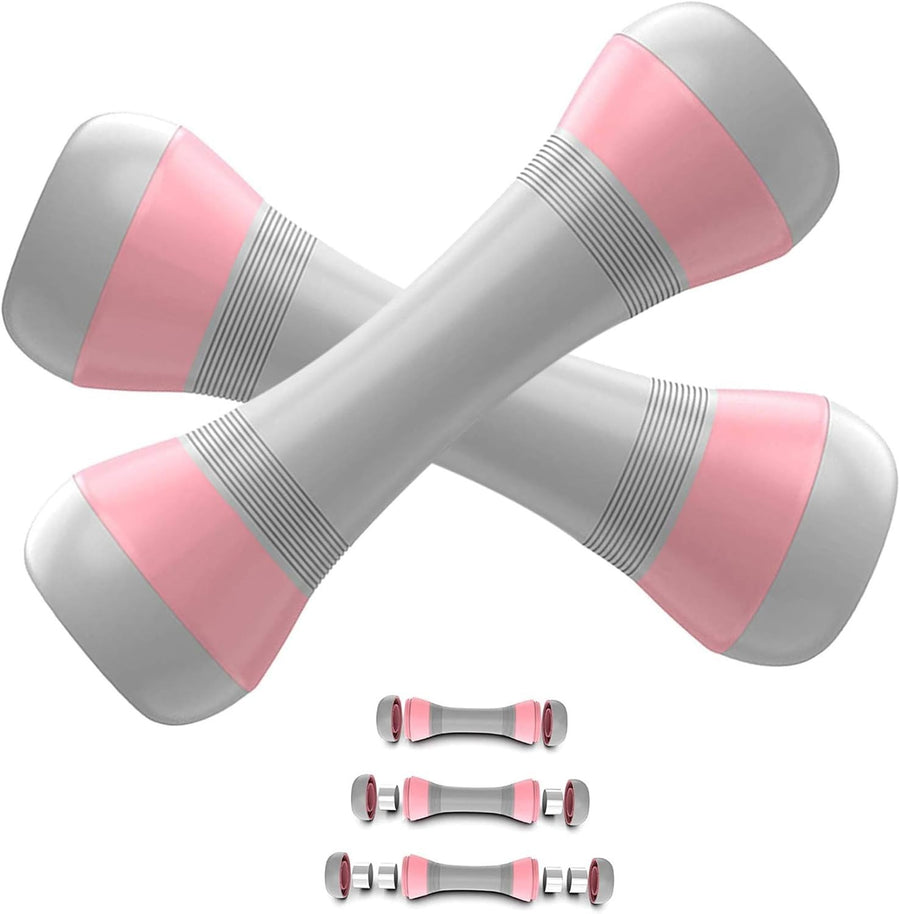 2–4KG Adjustable Dumbbells Pair 5-in-1 Non-Slip Hand Weights