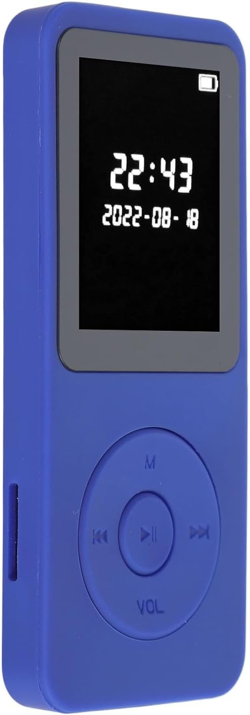 Kids MP3 Player Bluetooth 5.0 1.77" LCD Speaker 32GB Blue