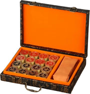 Brass Chinese Chess Gift Set Feng Shui Xiangqi Strategy Board Game