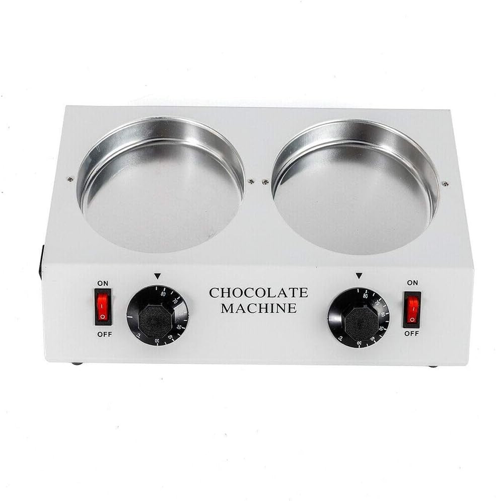 80W Double Pot Chocolate Melting Machine Electric Tempering Melter