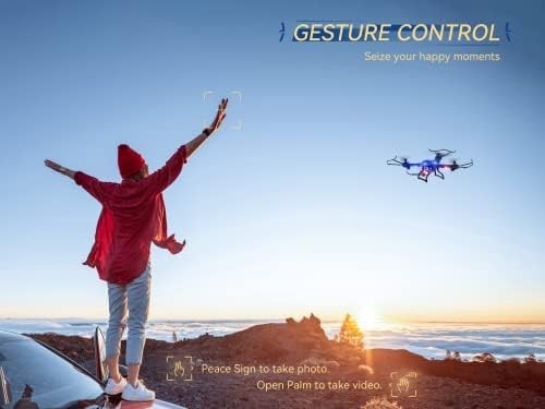 2K HD Drone Quadcopter Adults Kids Gesture Voice Control VR Ready RC