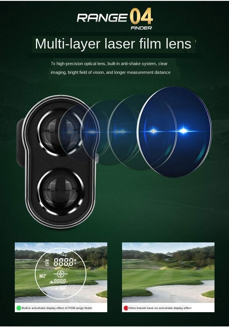 Golf Laser Rangefinder 1300 Yards Slope Mode Waterproof Rechargeable