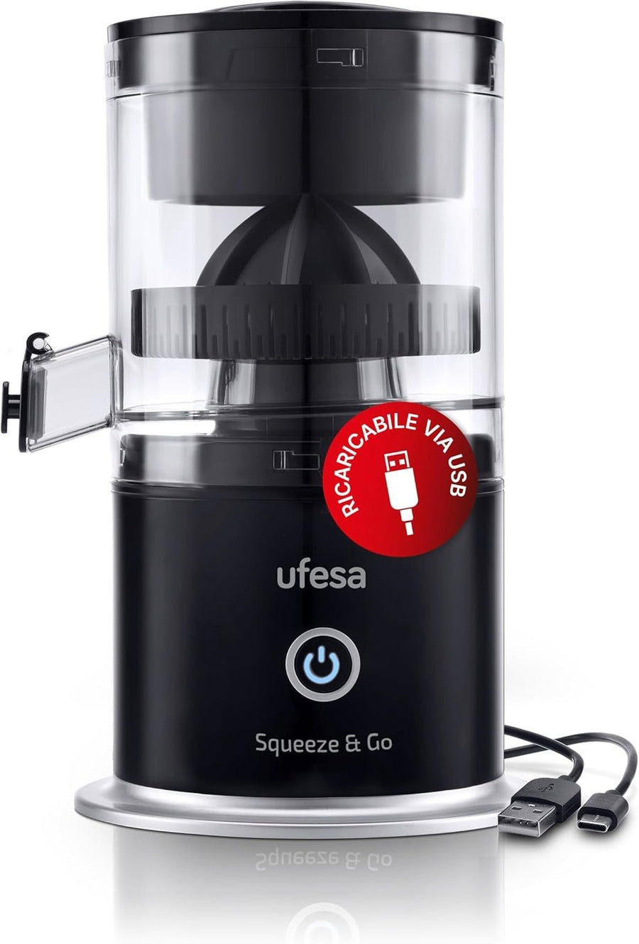 Portable Electric Citrus Juicer USB Rechargeable BPA Free 220ml Cordless
