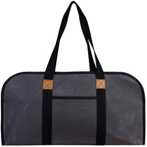 Heavy-Duty Indoor Outdoor Fireplace Wood Carrier Tote with Durable Canvas