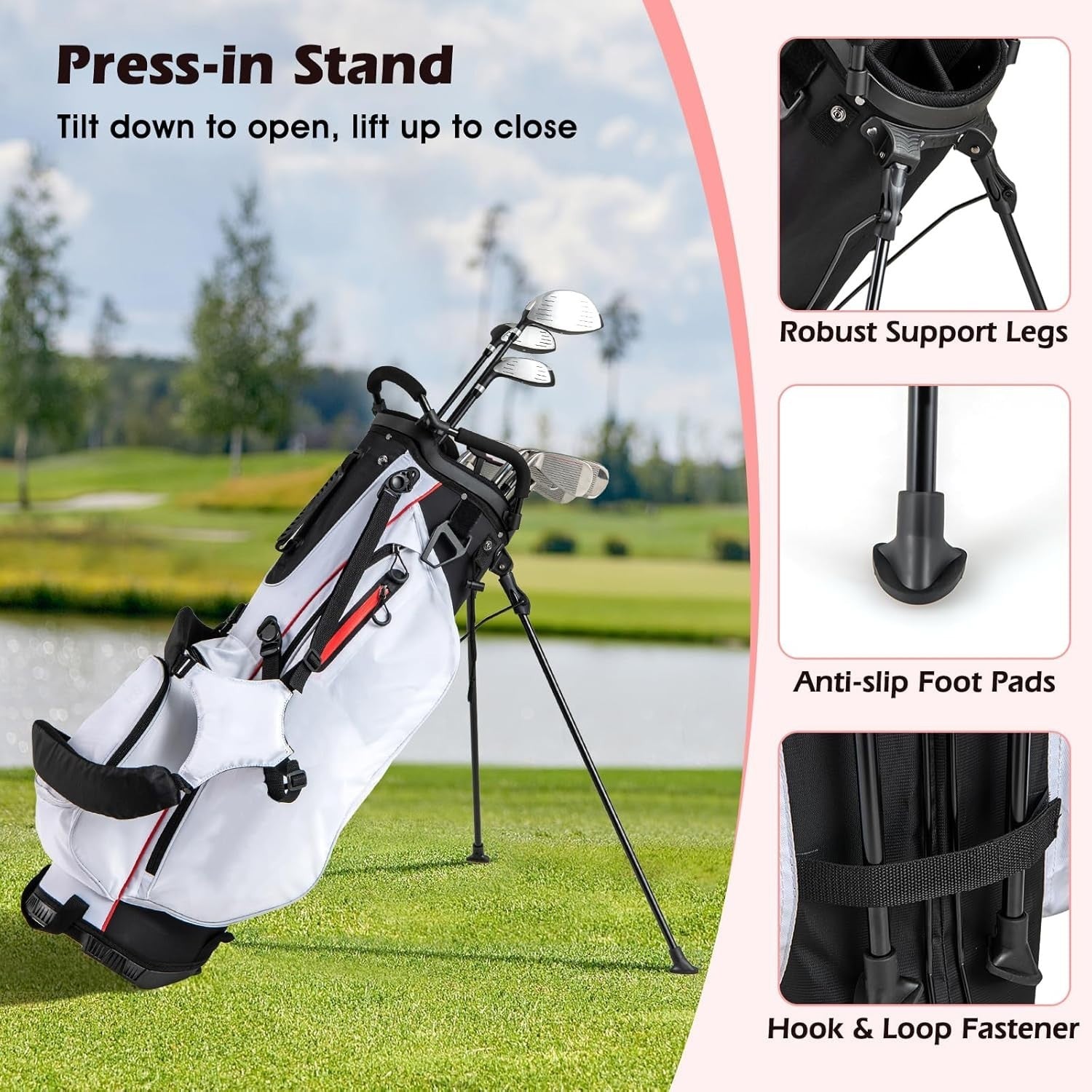 Women’s Right Hand Golf Clubs 12pc Complete Set 460cc Driver Stand Bag