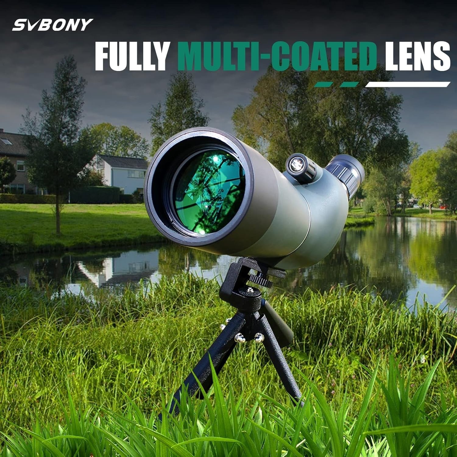 20-60x60mm Spotting Scope HD BAK4 Prism Waterproof Tripod Phone Adapter