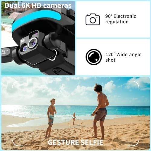 4K Mini Drone Dual Camera 360° Avoidance Foldable WiFi FPV Auto Return