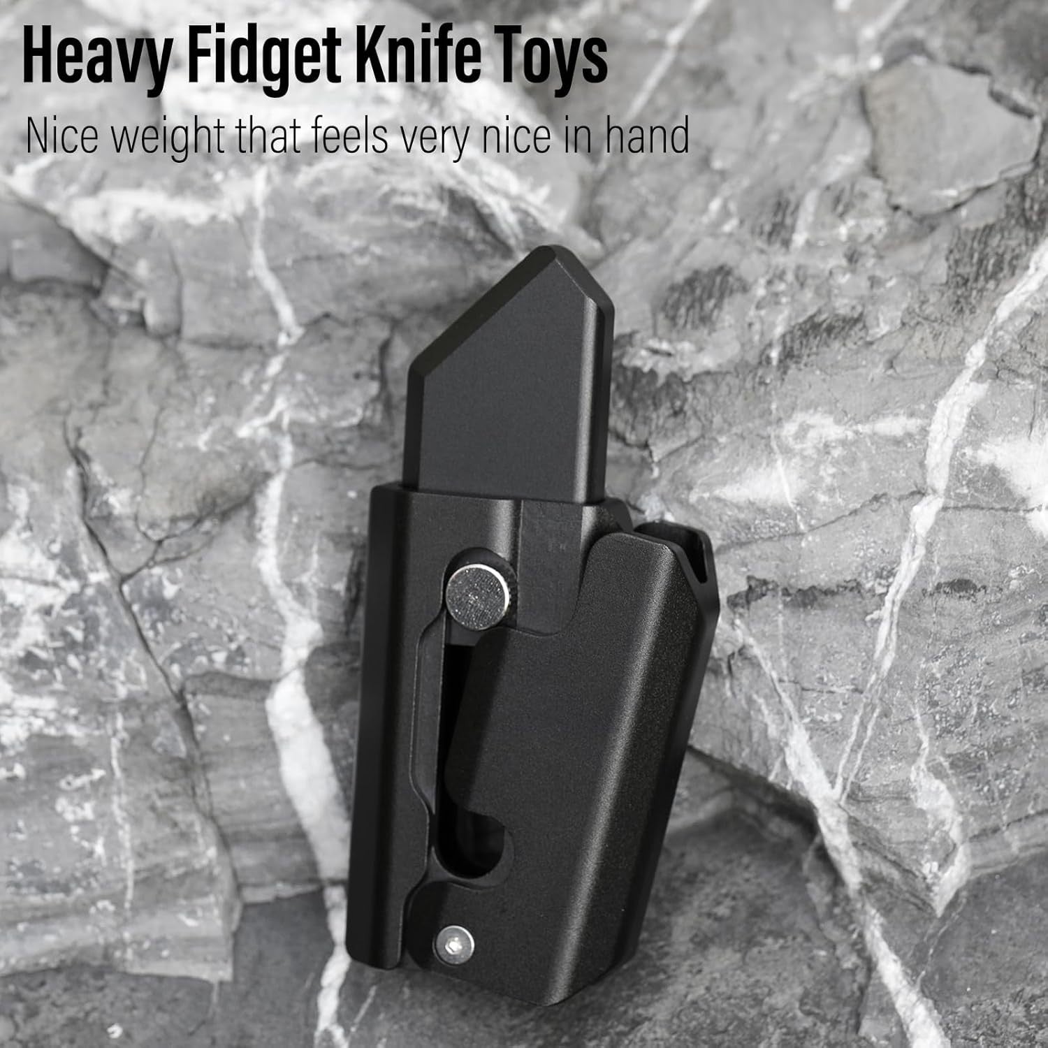 Gravity Knife Fidget Slider Metal Clicker Inertia Flip EDC Stress Toy