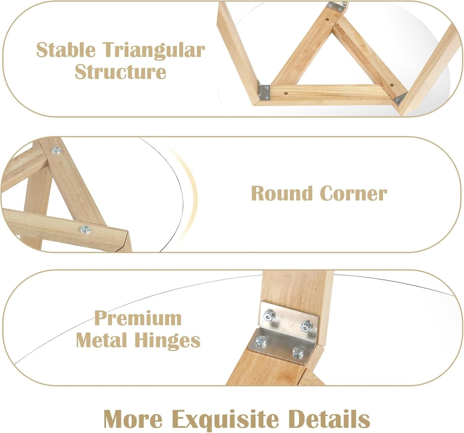 Round 90cm Tempered Glass Dining Table with Rubber Wood Frame