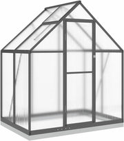 Walk-In Garden Greenhouse 169x114x202cm Anthracite Aluminium Frame