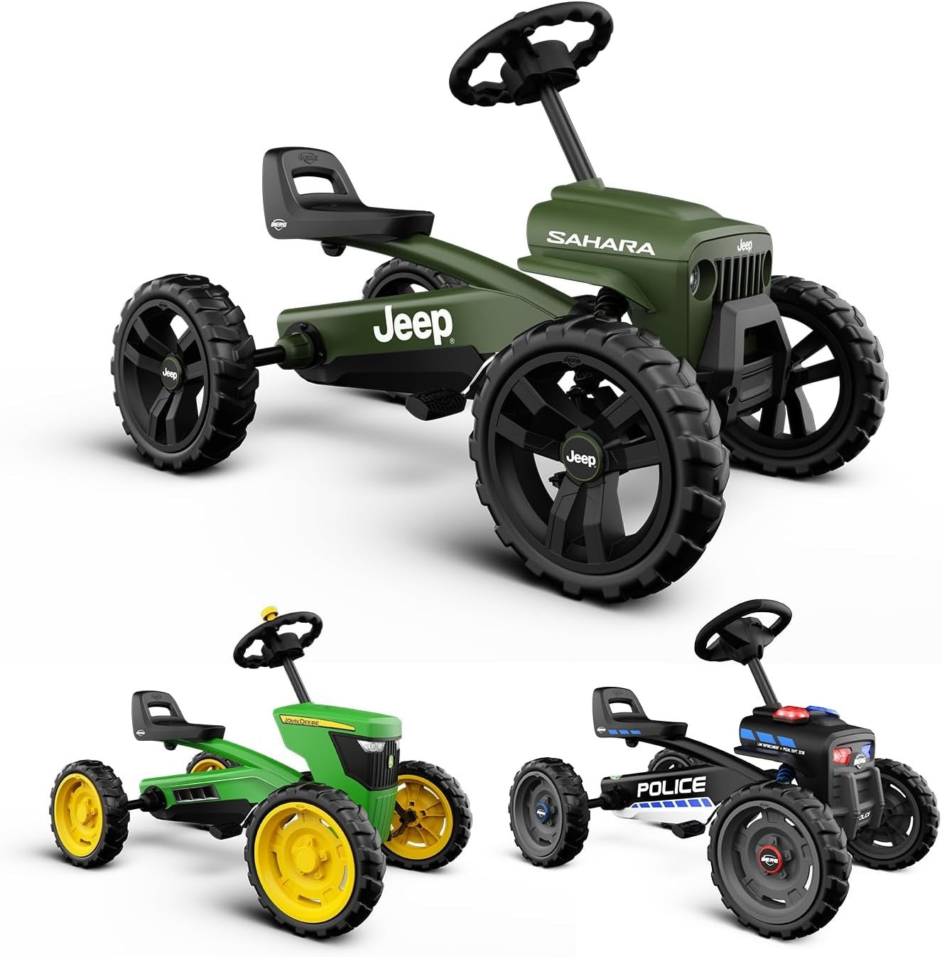 Kids Pedal Go Kart Ride On Car EVA Tyres Stable 4 Wheel Design 2-5Y