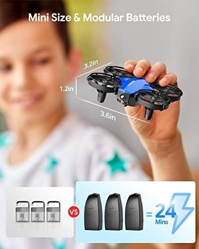 Kids Mini RC Drone with 3D Flips, Battle Mode, Headless & Long Flight