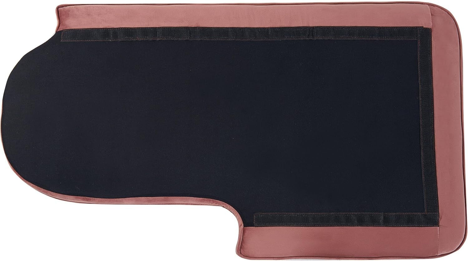 Pink Velvet Chaise Lounge Left Hand Upholstered Velvet Metal Legs Glam Retro