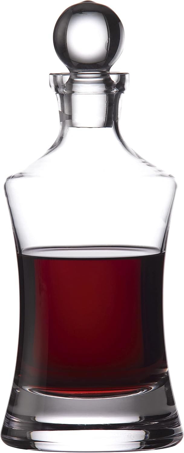 Luxury 1L Crystal Hourglass Whiskey Decanter – Elegant Bar Gift for Men