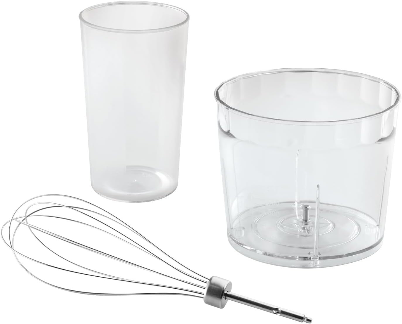 3-in-1 Hand Blender Food Processor Chopper Whisk 500W BPA-Free 600ml
