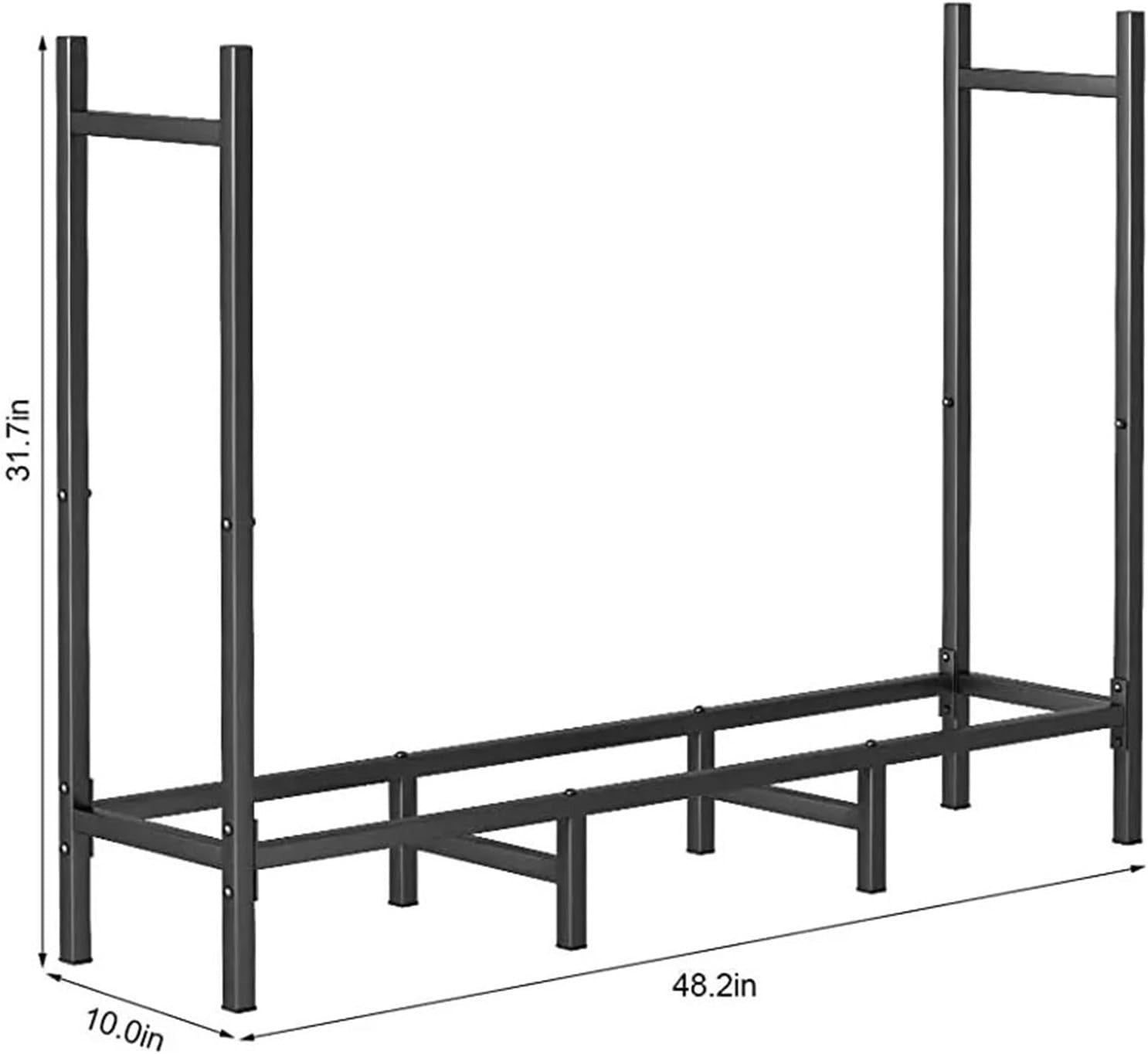 Heavy Duty Indoor Outdoor Firewood Rack - Spacious & Foldable Log Storage