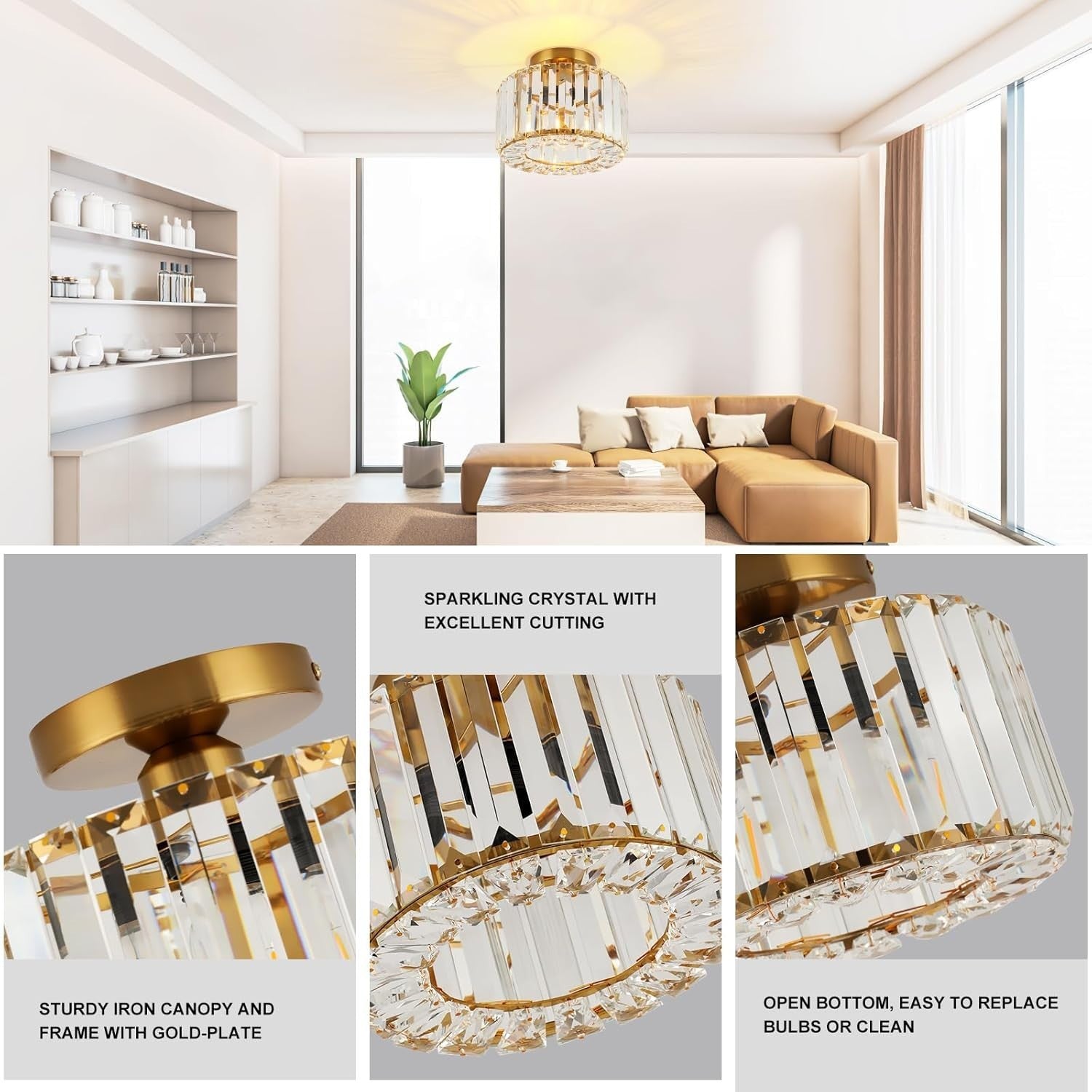 Modern LED Bathroom Mirror Cabinet Light Waterproof Vanity Wall Lamp