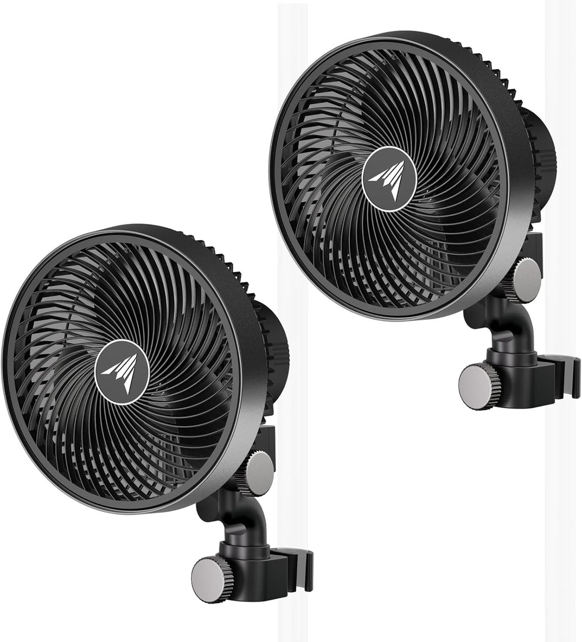 2-Pack 6 Inch Clip Fans 10-Speed App Control Oscillating Quiet Grow Tent Cooling