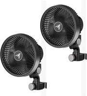 2-Pack 6 Inch Clip Fans 10-Speed App Control Oscillating Quiet Grow Tent Cooling