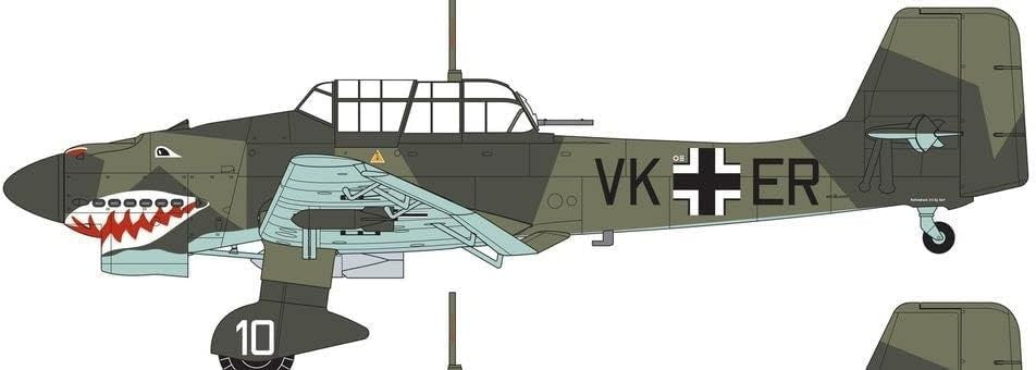 1:72 Junkers Ju87 B-1 Stuka Model Kit Plastic Plane Building Set 110 Parts