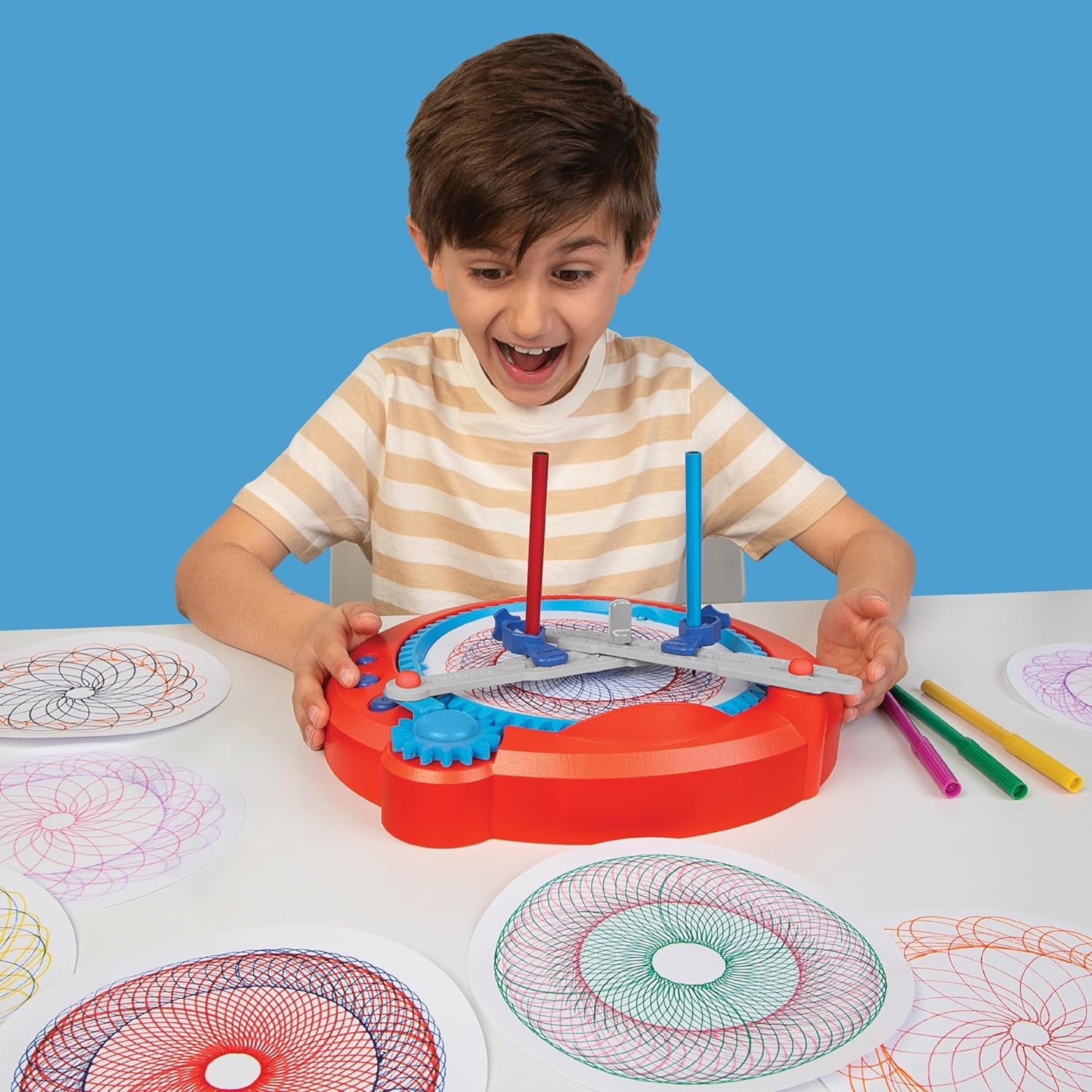 Electronic Spirograph Drawing Machine Automatic Art Toy for Kids Age 8+