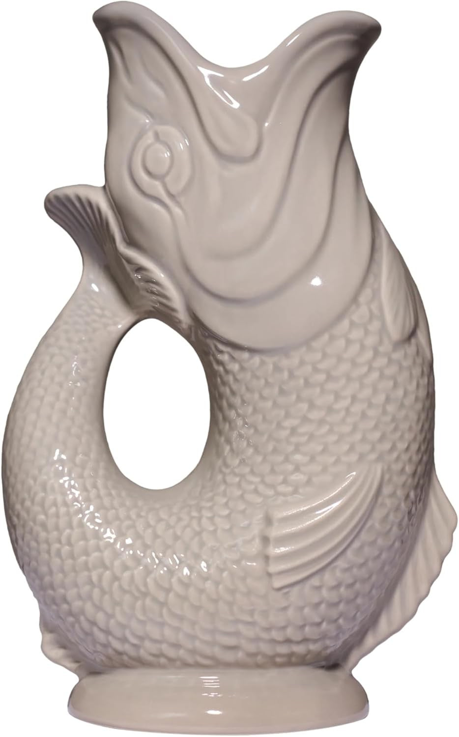 1.4L Mushroom Gluggle Jug XL – Ceramic Fish Pitcher Water & Cocktail Decanter