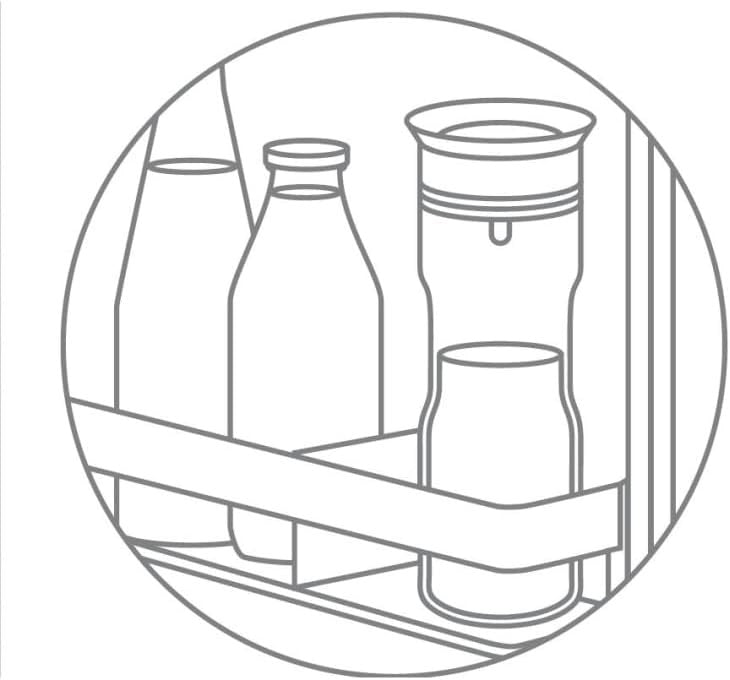 Glass Water Carafe 0.8L with Silicone Lid Lock Handle Leakproof Dishwasher Safe