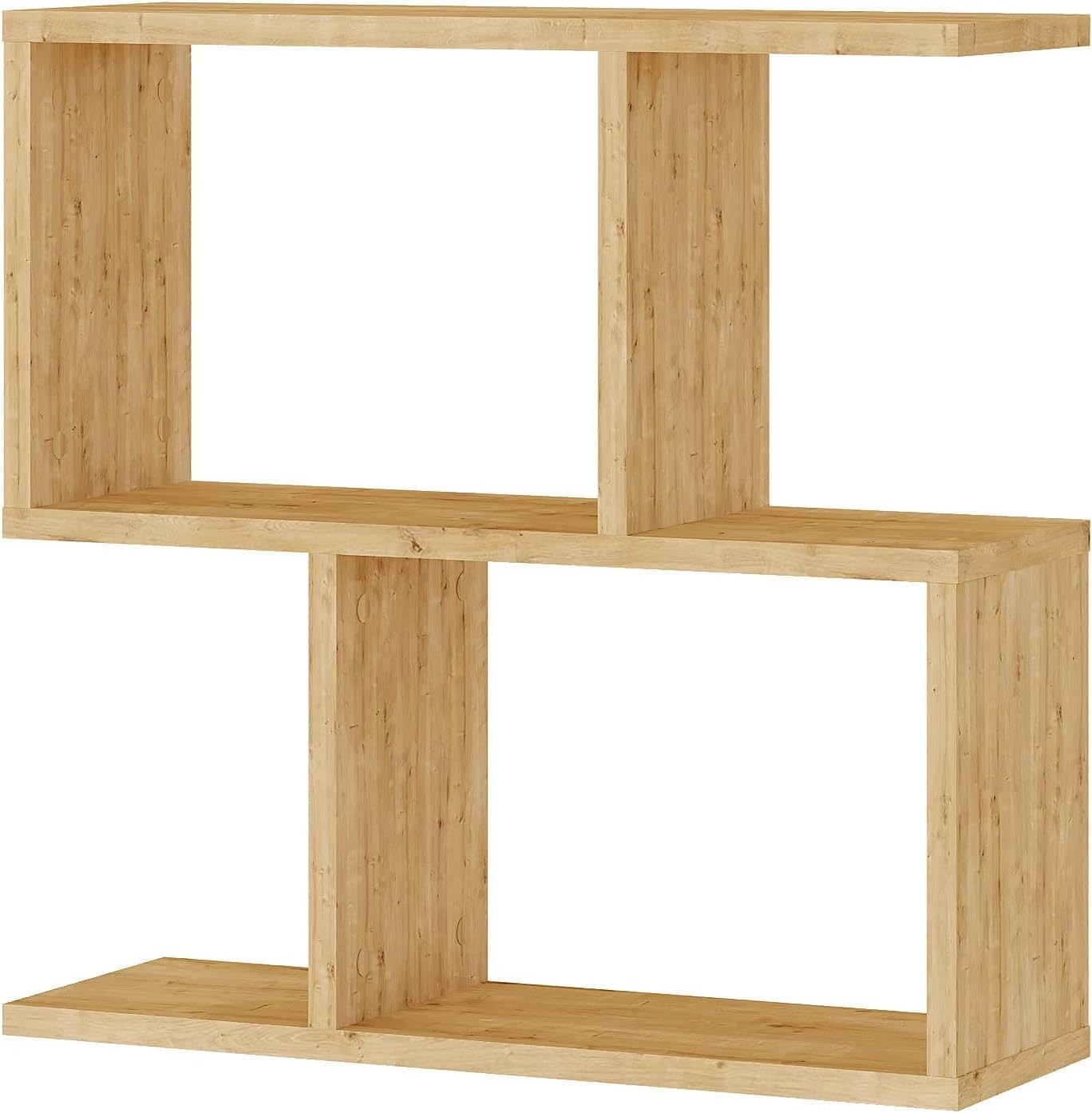Oak 2-Tier Storage Side Table – Slim, Versatile Organizer, Easy Assembly