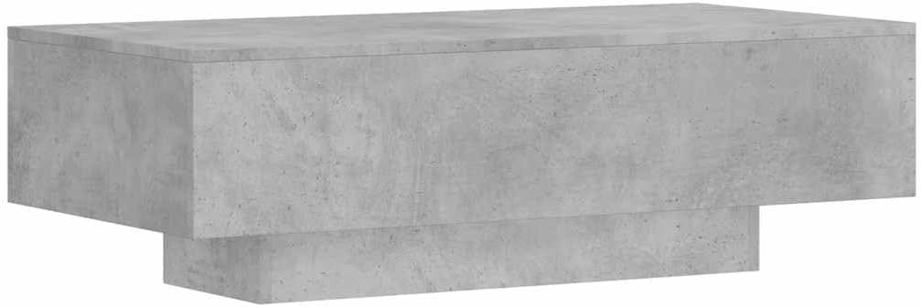 Concrete Grey Coffee Table, Rectangular Engineered Wood 100x49.5x31cm