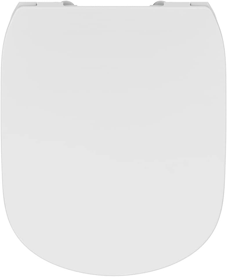 Tesi Round Soft Close Toilet Seat White Gloss Sandwich Quick Release Duroplast