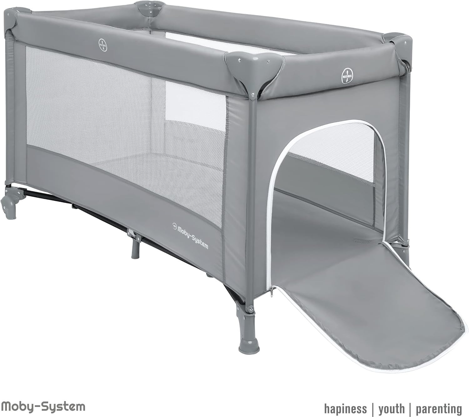3in1 Baby Bedside Crib Travel Cot with Mattress 7 Heights Wheels & Side Panel