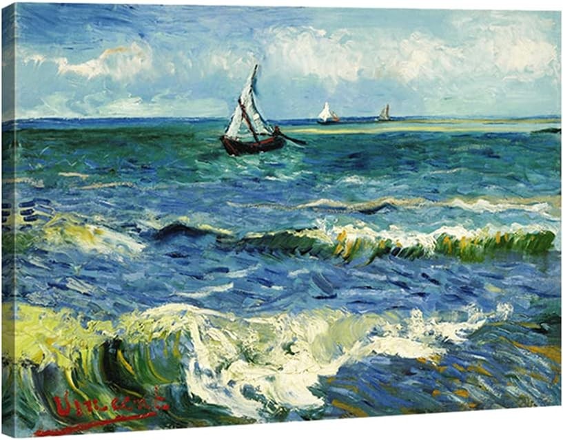 Van Gogh Seascape Canvas Wall Art Large Ocean Sea Giclée Print