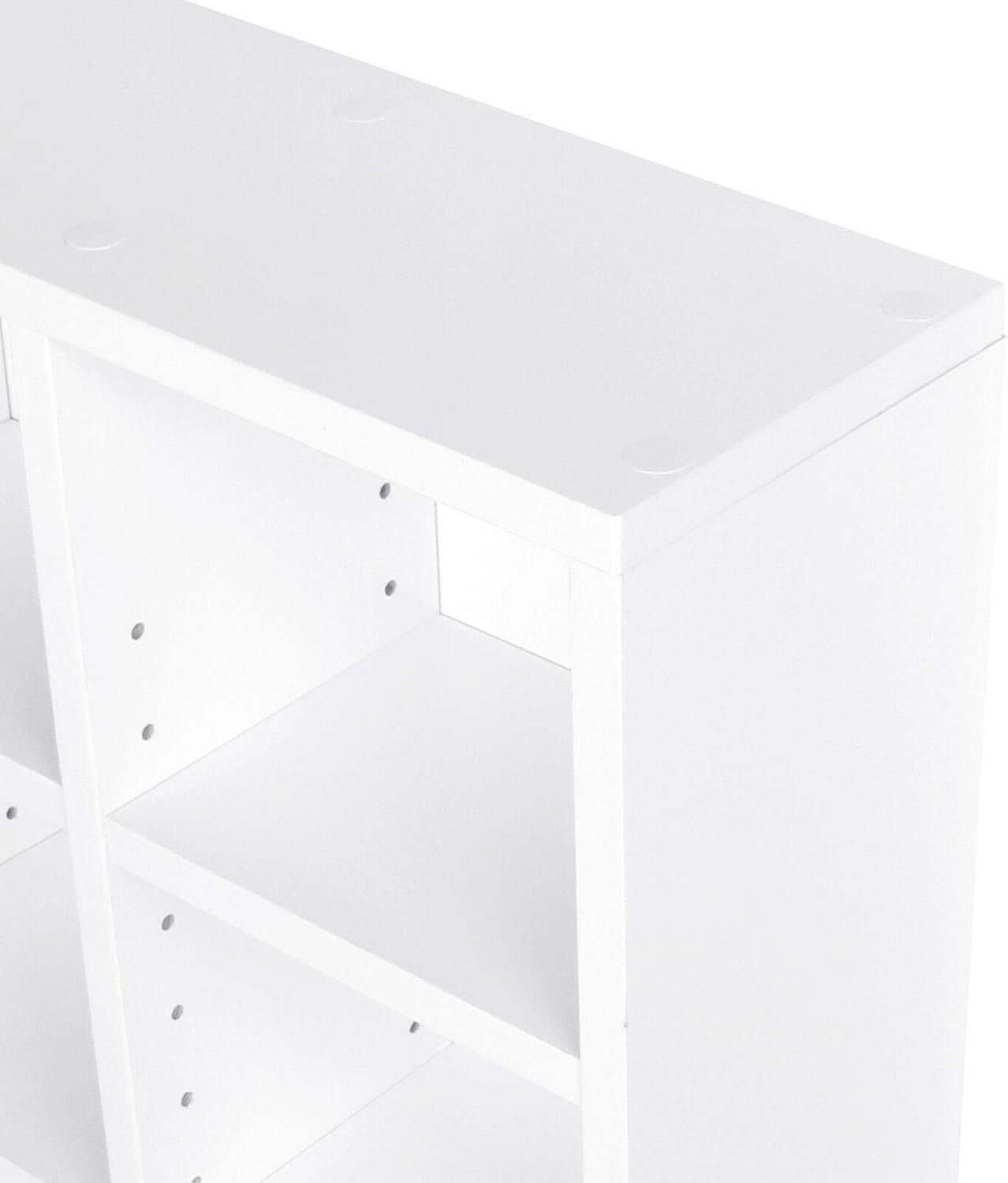 CD DVD Storage Tower Rack Adjustable Shelves Media Display Unit White