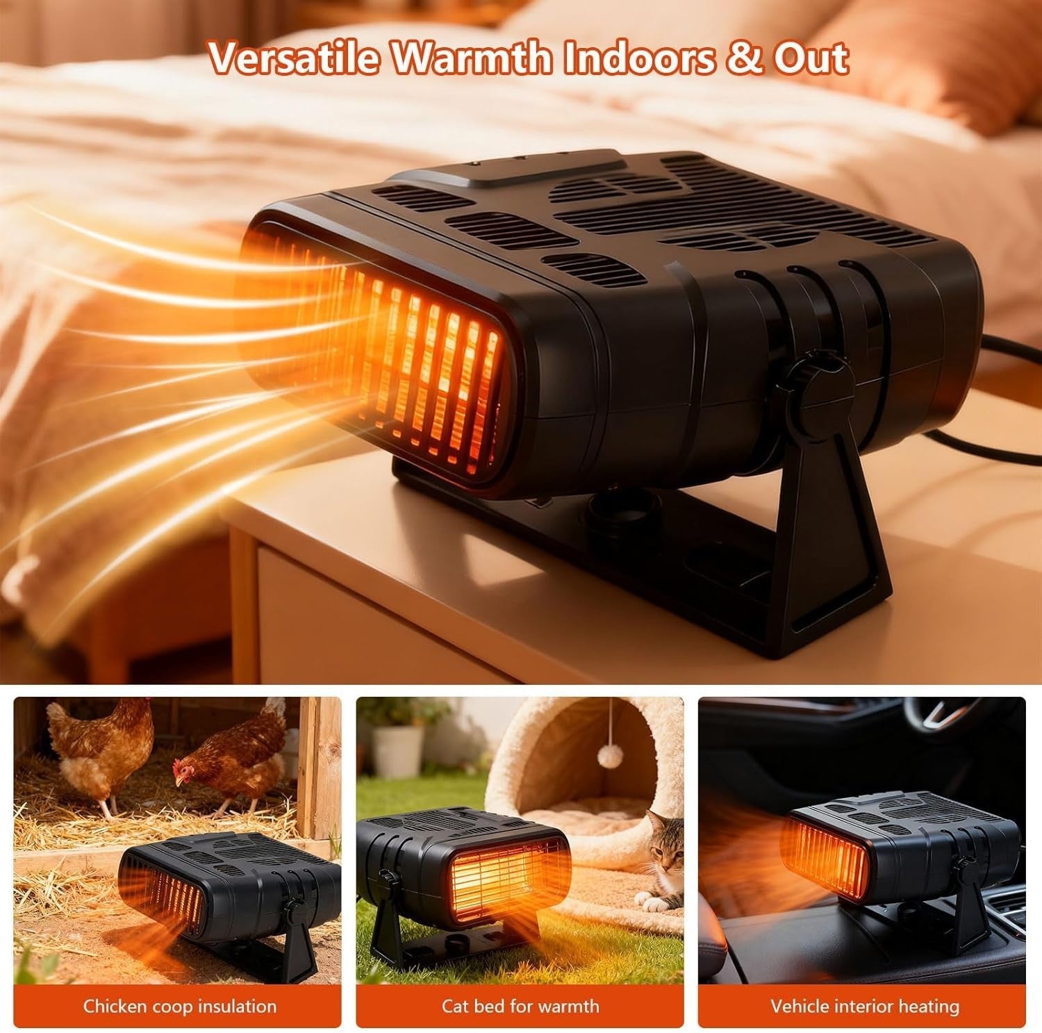 30W Solar Chicken Coop Heater Panel Kit Warm Air Blower