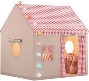 Girls Play Tent with LED Lights Indoor Outdoor Pink Playhouse Ages 3+