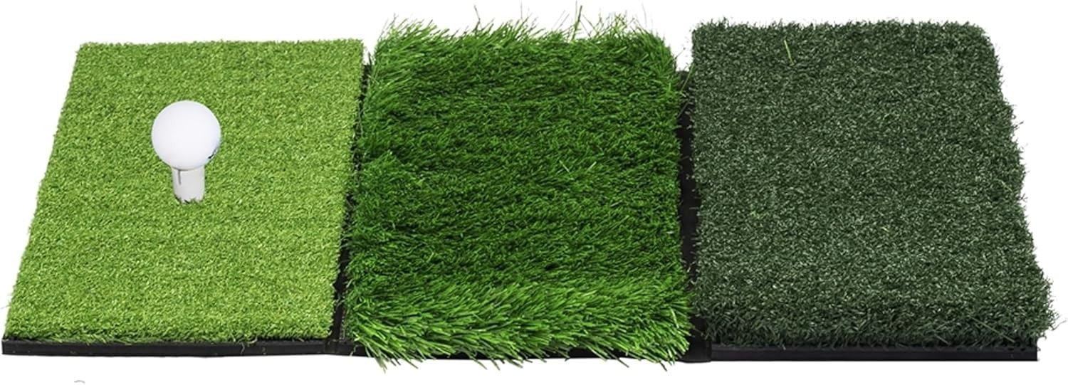 Golf Practice Mat 3 Turf Putting & Chipping Trainer Indoor Outdoor Green